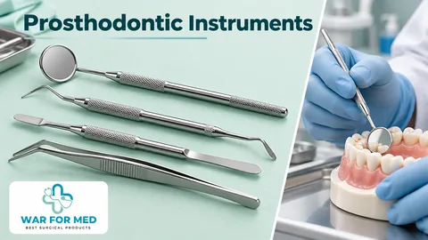 Prosthodontic Instruments — illustrative instrument close-up and use demonstration, WAR FOR MED