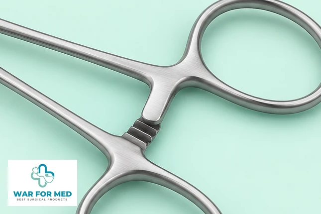 Crile-Pattern Hemostat — single instrument detail view reference, WAR FOR MED