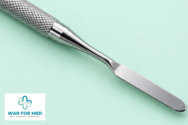 Dental Cement Spatula — single instrument detail view reference, WAR FOR MED
