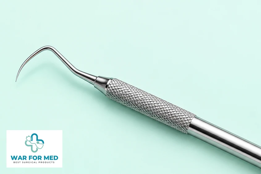 Double-Ended Dental Explorer — single instrument close view reference, WAR FOR MED