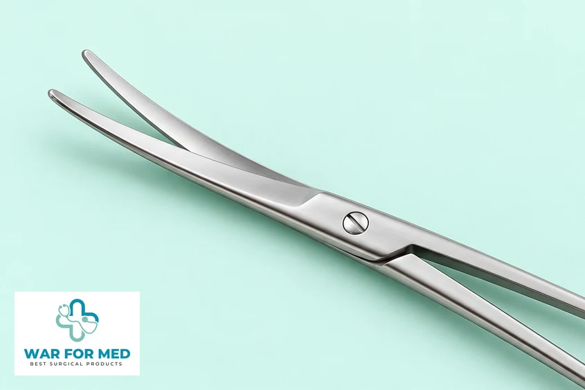 Metzenbaum-Pattern Scissors — single instrument close view reference, WAR FOR MED