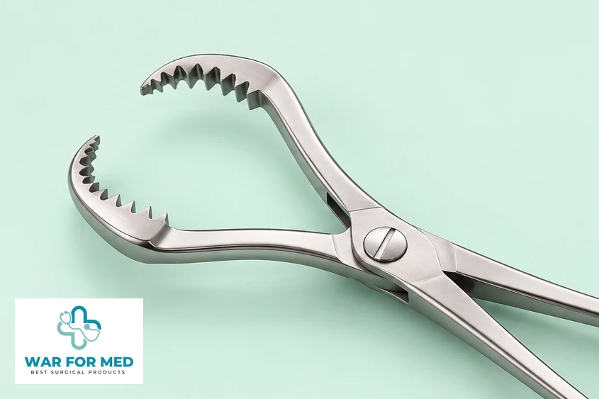 Lowman-Pattern Bone Clamp — single instrument close view reference, WAR FOR MED