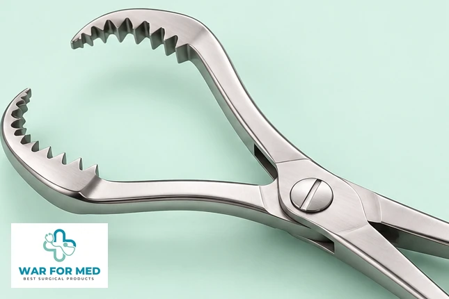 Lowman-Pattern Bone Clamp — single instrument detail view reference, WAR FOR MED